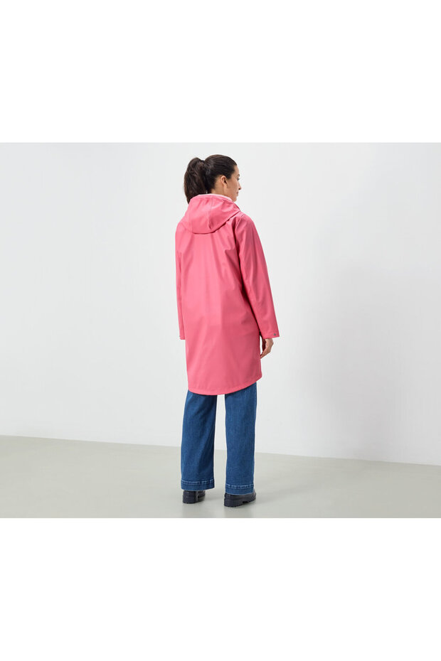 Kadın Yağmurluk, PU, Pembe - 2