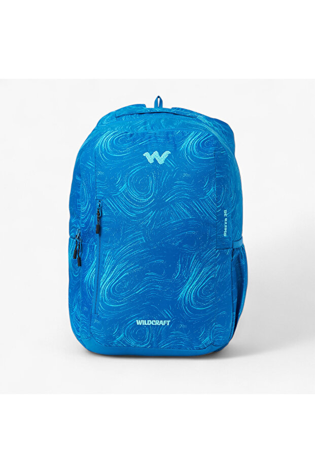 Printed Backpack with Adjustable Shoulder Straps - 22x30x46 cms