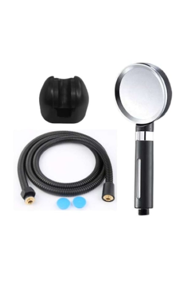 complete shower set — 1-function head, 2 filters, anti-limescale & , flexi