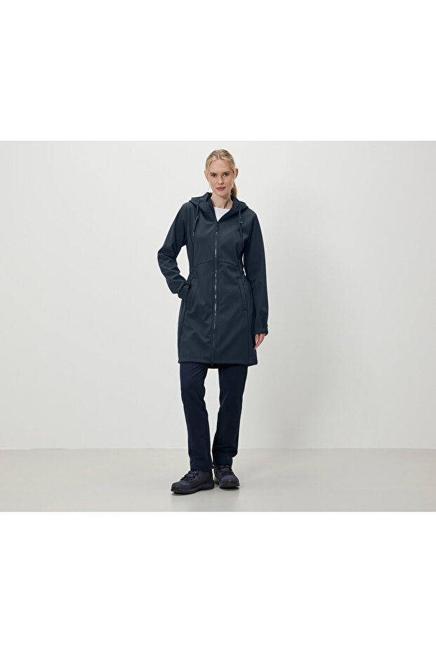 Kadın Softshell Palto, Lacivert - 1