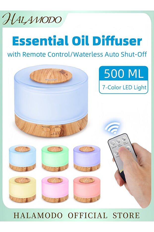 مرطب هواء بالموجات فوق الصوتية 500 مل فضي
