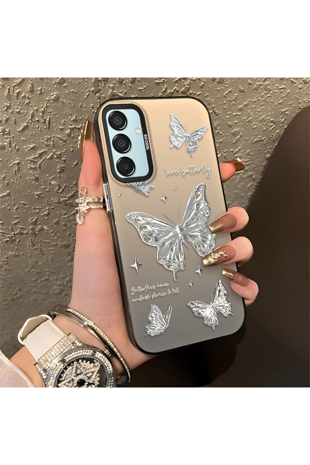 Samsung Galaxy M15 Compatible Silicone Edge Hard Back Anti Fall Case Beautiful Patterns