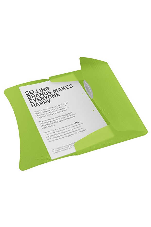 Mapa cu elastic, PP, VIVIDA verde, - 1