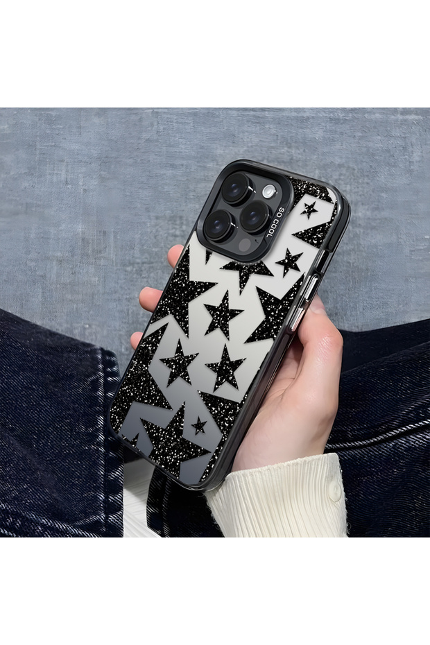 حافظة Redmi Note 11 متوافقة مع الحافة السيليكونية الصلبة والمضادة للسقوط بأنماط النجوم - 7