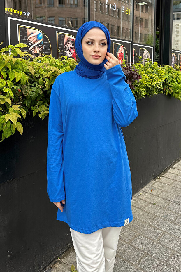 Basic Of Oven Sweat - Mavi - 7