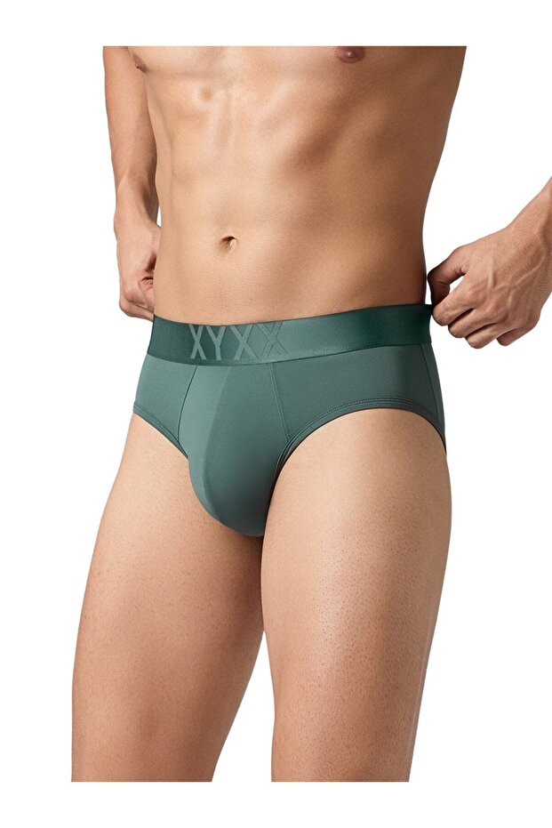 سراويل داخلية رجالية مطاطية بلون موحد - سريعة الجفاف 8 مرات - 3