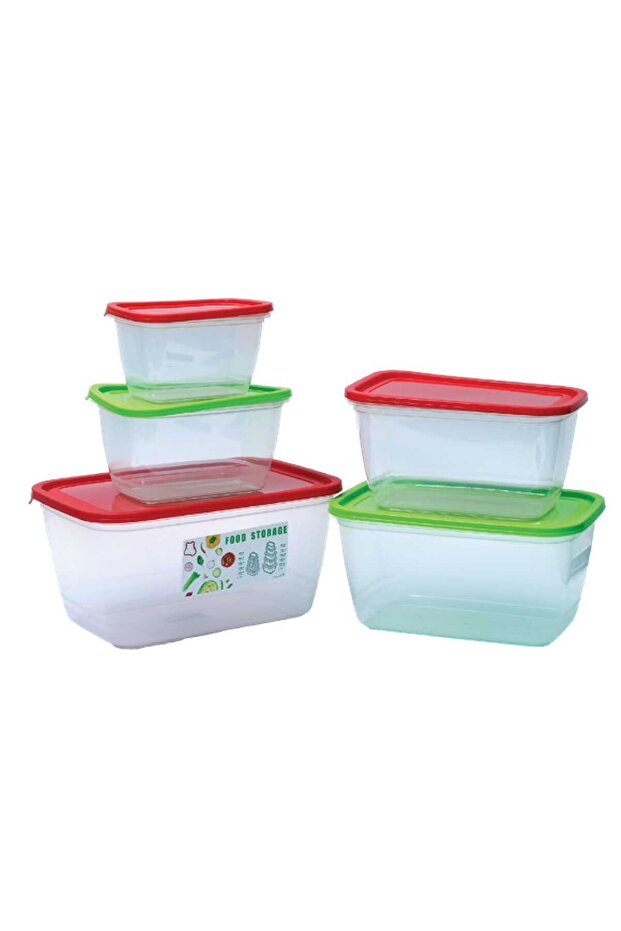 Plastic Rectangular Storage Box, 10 pcs