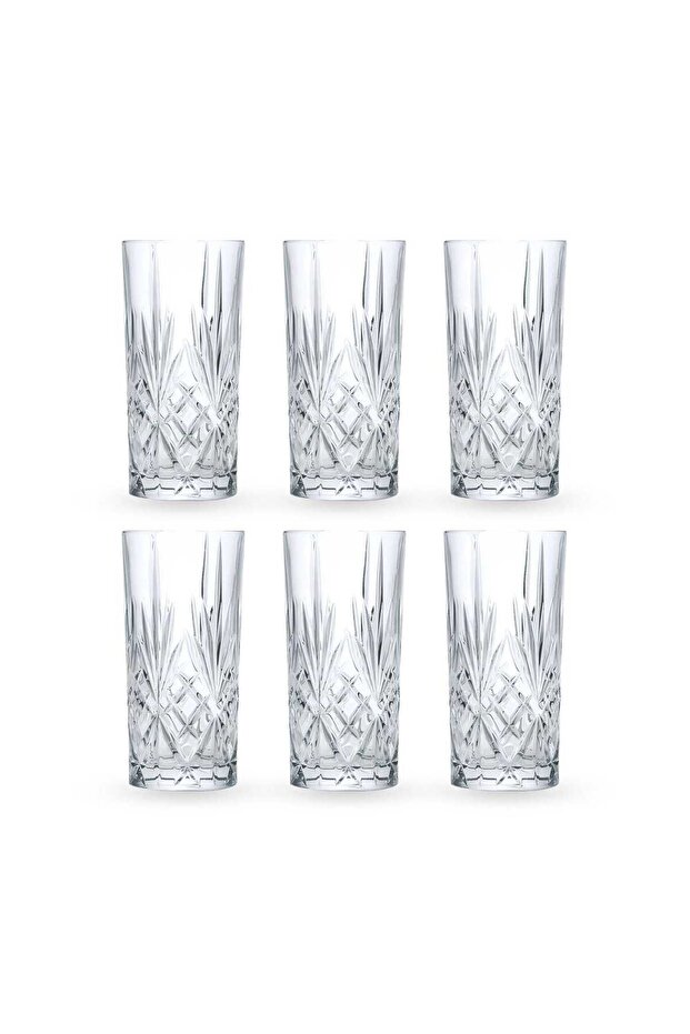 Melodia Hiball Glass Tumbler Set, 6 pcs, 35 cl