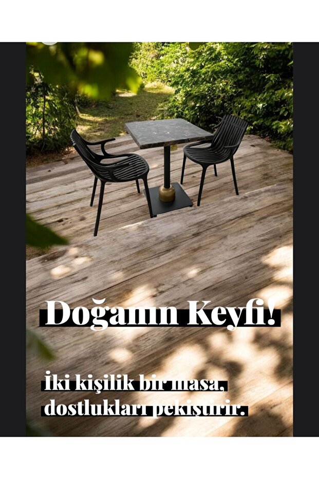 ev mobilya Werzalit masa sandelye - 3