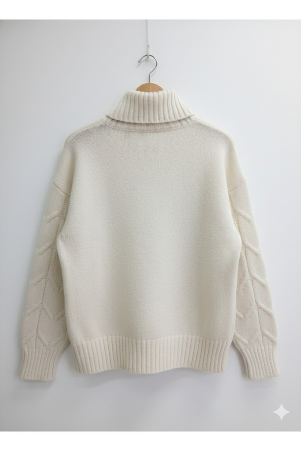 Ekru Kalın Kazak - 2