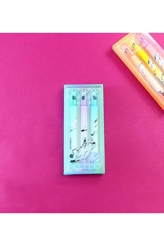 مجموعة أقلام رولر ذات نمط مخلب القط مزدوجة الجوانب - 1