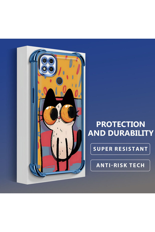 حافظة حماية من السيليكون الشفاف المتوافقة مع هاتف Xiaomi Redmi 10A بأنماط القطط الصغيرة - 1