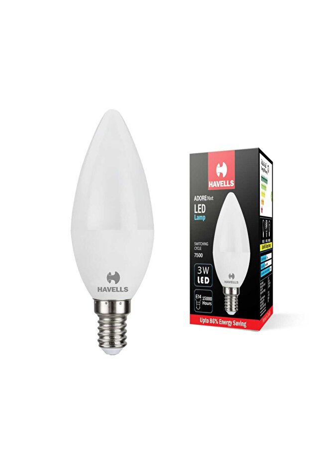 5.5W LED Candle Lamp, Warm White