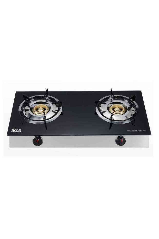 2 Burner Table Top Gas Stove, Black, IK-C2170S