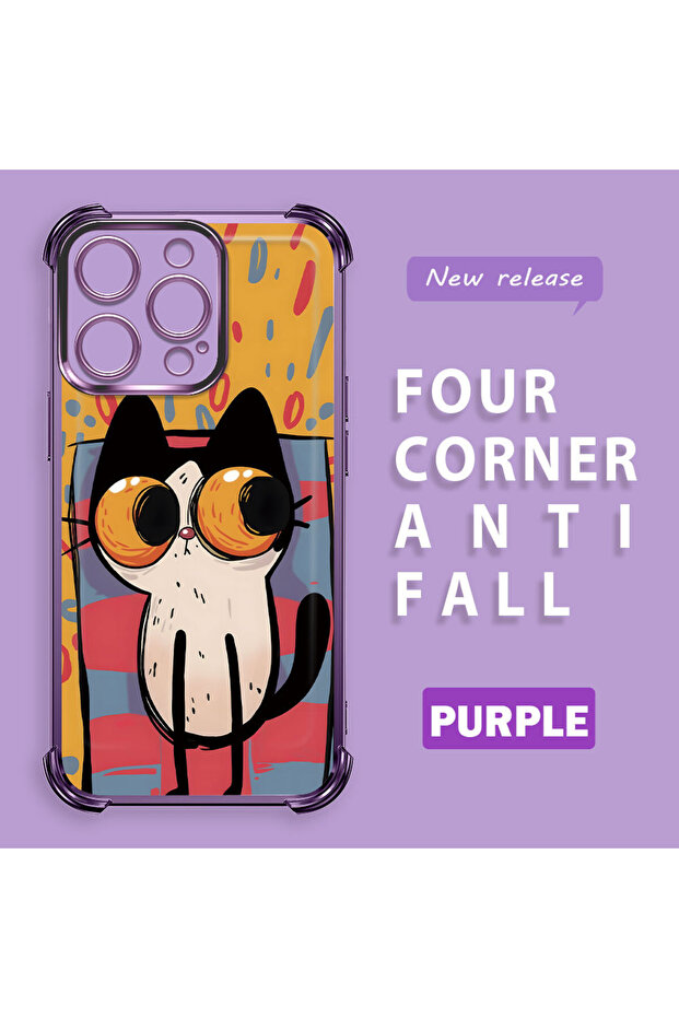 حافظة واقية من السيليكون الشفاف المتوافقة مع هاتف iPhone 14 Pro بأنماط القطط الصغيرة - 2