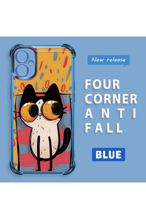 حافظة حماية من السيليكون الشفاف المتوافقة مع هاتف Samsung Galaxy A04e بأنماط القطط الصغيرة - 2