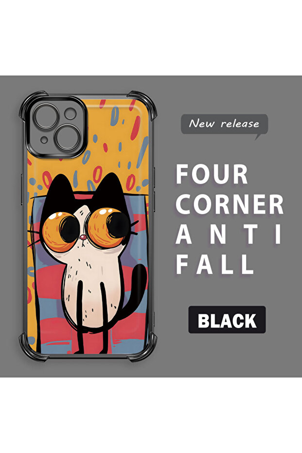 حافظة واقية من السيليكون الشفاف المتوافقة مع هاتف iPhone 14 Plus بأنماط القطط الصغيرة - 2