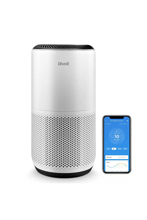 جهاز تنقية هواء ذكي، يغطي مساحة 83 مترًا مربعًا، أبيض، Core 400S - 1
