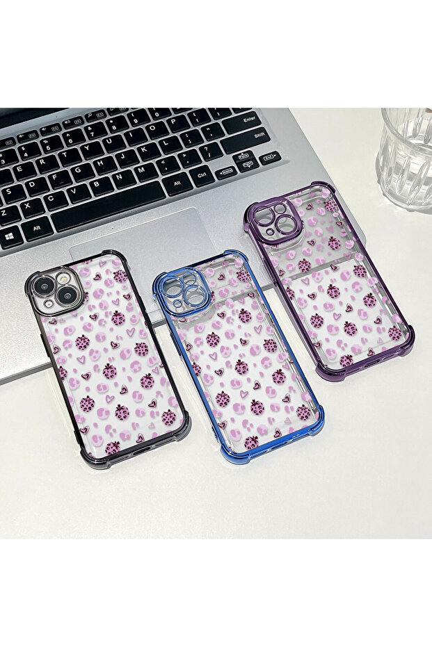 حافظة واقية من السيليكون الشفاف المتوافقة مع هاتف iPhone 16 Pro بأنماط الفراولة - 8