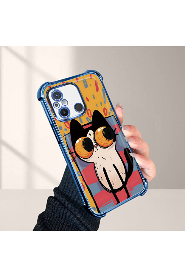 حافظة حماية من السيليكون الشفاف المتوافقة مع هاتف Xiaomi Redmi 12C بأنماط القطط الصغيرة - 4