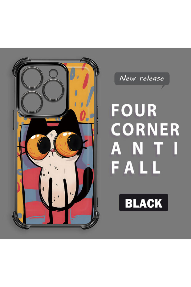 حافظة حماية من السيليكون الشفاف المتوافقة مع Tecno Spark 20/20C بأنماط القطط الصغيرة - 2