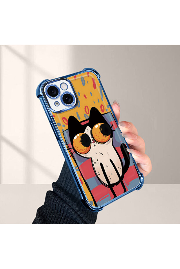 حافظة حماية من السيليكون الشفاف المتوافقة مع هاتف iPhone 15 بأنماط القطط الصغيرة - 5