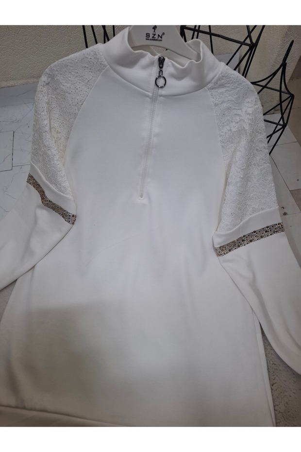 marka sim detaylı tunik - 4