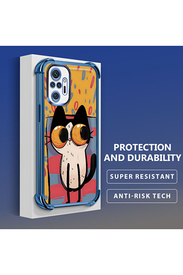 حافظة واقية من السيليكون الشفاف المتوافقة مع هاتف Xiaomi Redmi Note 10 Pro بأنماط القطط الصغيرة - 1