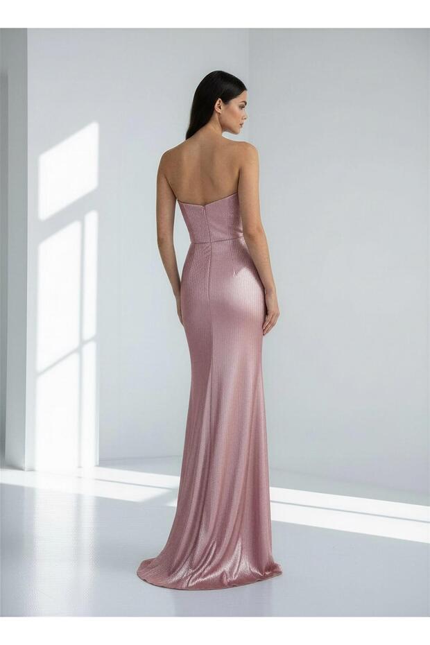 6113SIM STRAPTEZ SİMLİ ELBİSE - 2