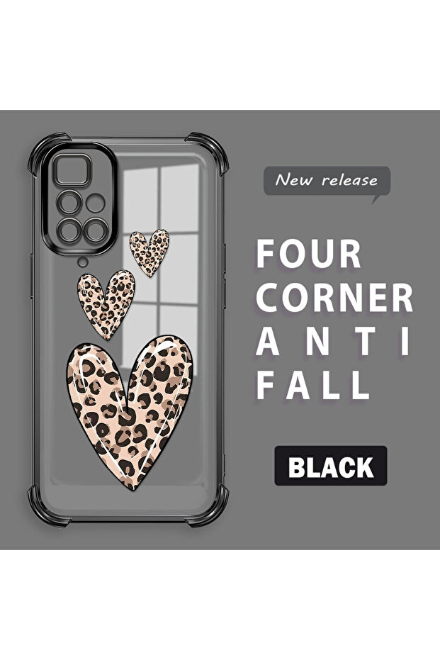 حافظة حماية من السيليكون الشفاف المتوافقة مع Xiaomi Redmi 10 بأنماط الفهد - 2