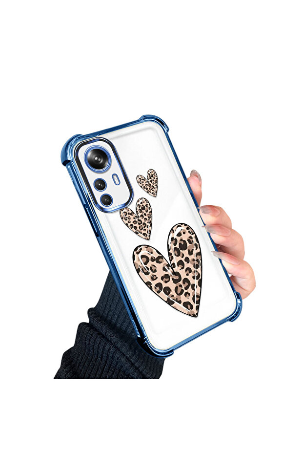 Xiaomi Mi 12t Compatible Transparent Silicone Flutter Protective Case Leopard Patterns - 3