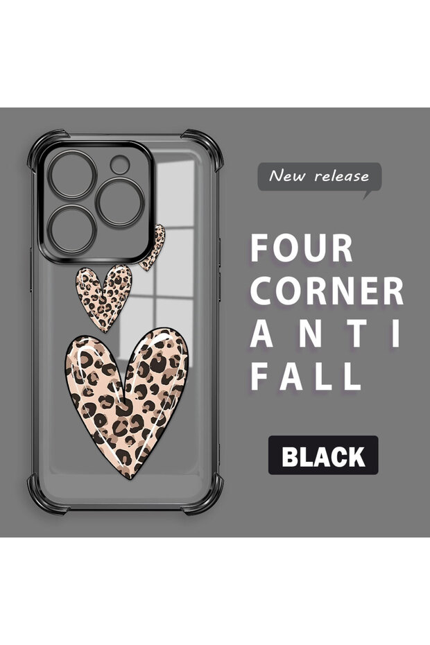 Tecno Spark 20/20C Compatible Transparent Silicone Flutter Protective Case Leopard Patterns - 2