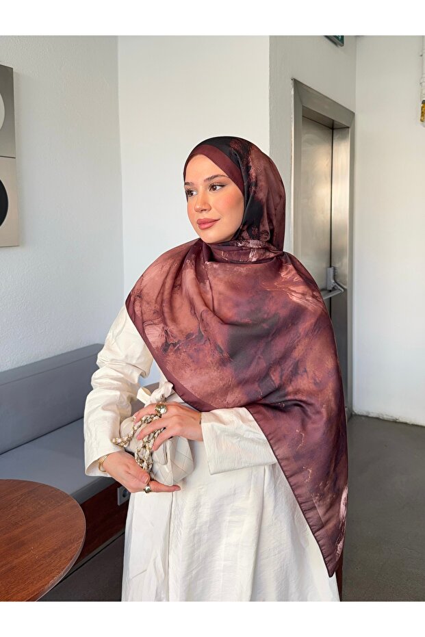 شال قطني ناعم منقوش من سلسلة مارلين ps189
