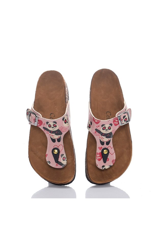 Valentine's Day Themed Multicolored Women's Slippers