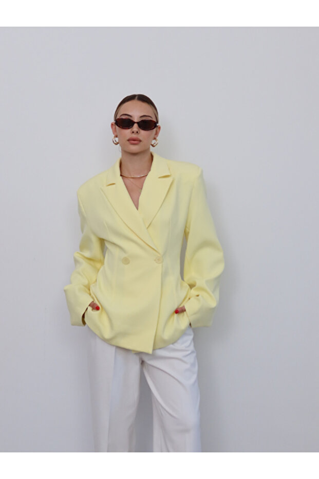 Vatkalı Kruvaze Ceket - 3