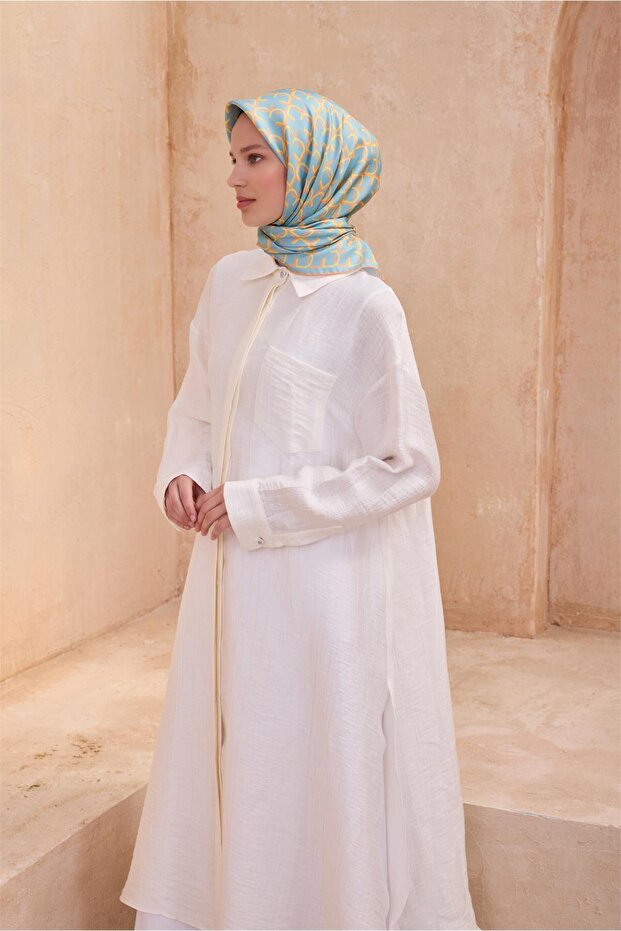 Monogram Pattern Silk Scarf 4102D Twill - 1