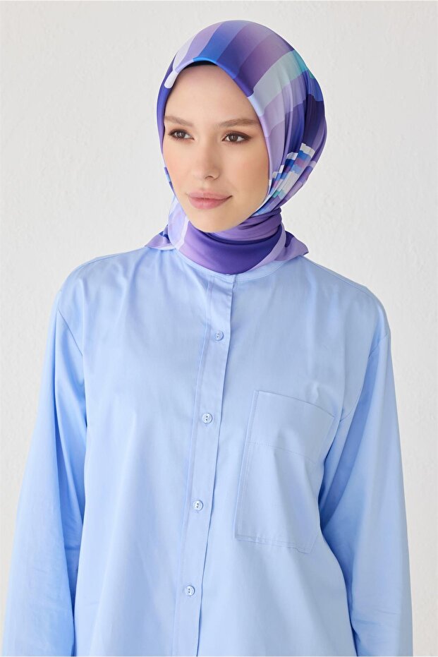 وشاح رياضي بنفسجي بنمط الزهور 2502 - 14
