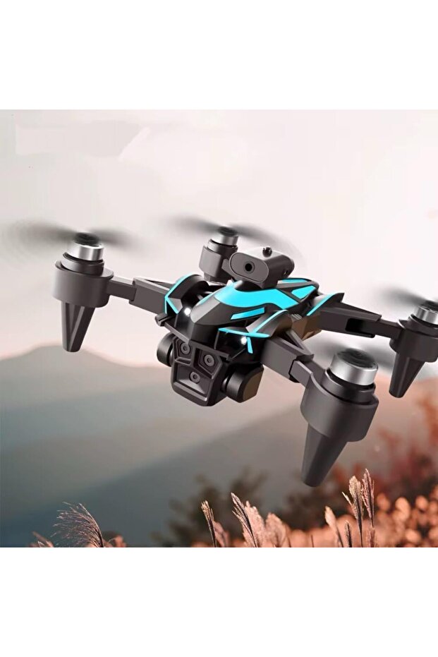 Drone LCD Type 3cameras Remote Control 4K HD 3km Anti-shake 3-Axis Gimbal, powerful batteries