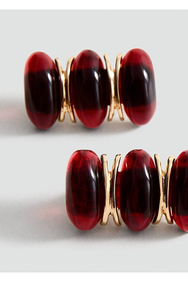 Kabartmalı spiral küpe - 1