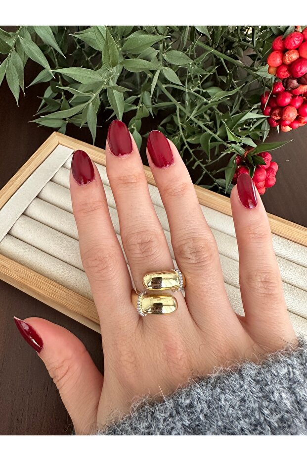 خاتم دوامة حجر الذهب - 3