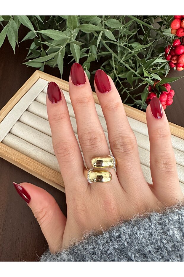 خاتم دوامة حجر الذهب - 4