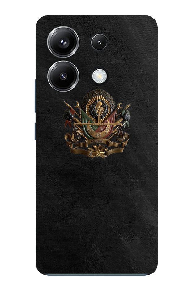 حافظة سيليكون مطبوع متوافقة مع Poco X6 PRO مع تفاصيل التوجيه العثماني