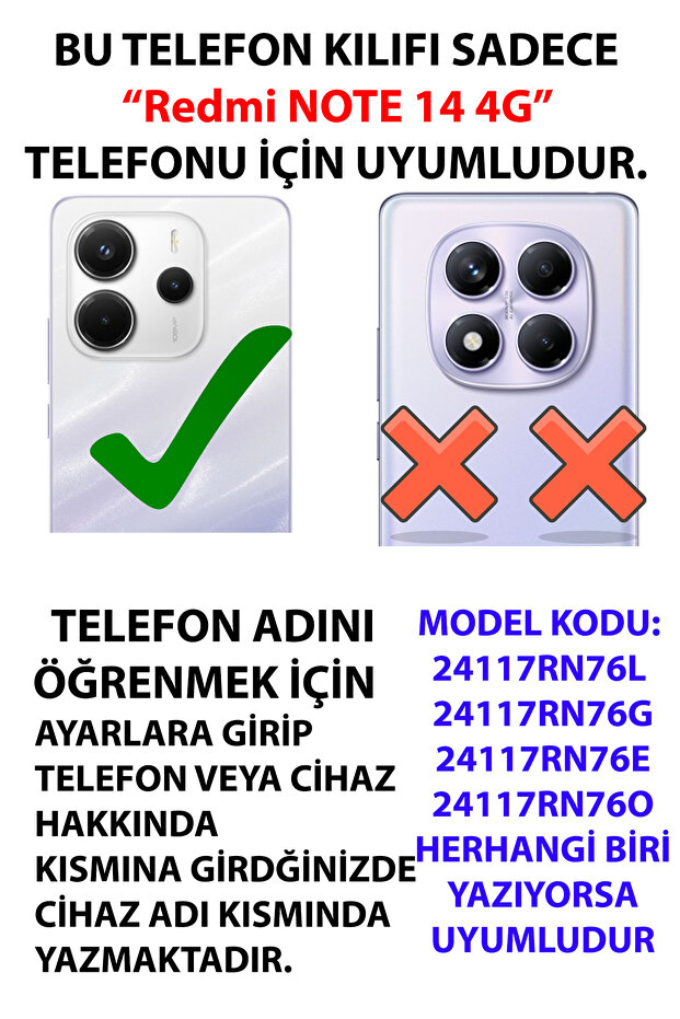 حافظة سيليكون متوافقة مع هاتف Redmi Note 14 4G - Eşref وNisan مطبوع - 2