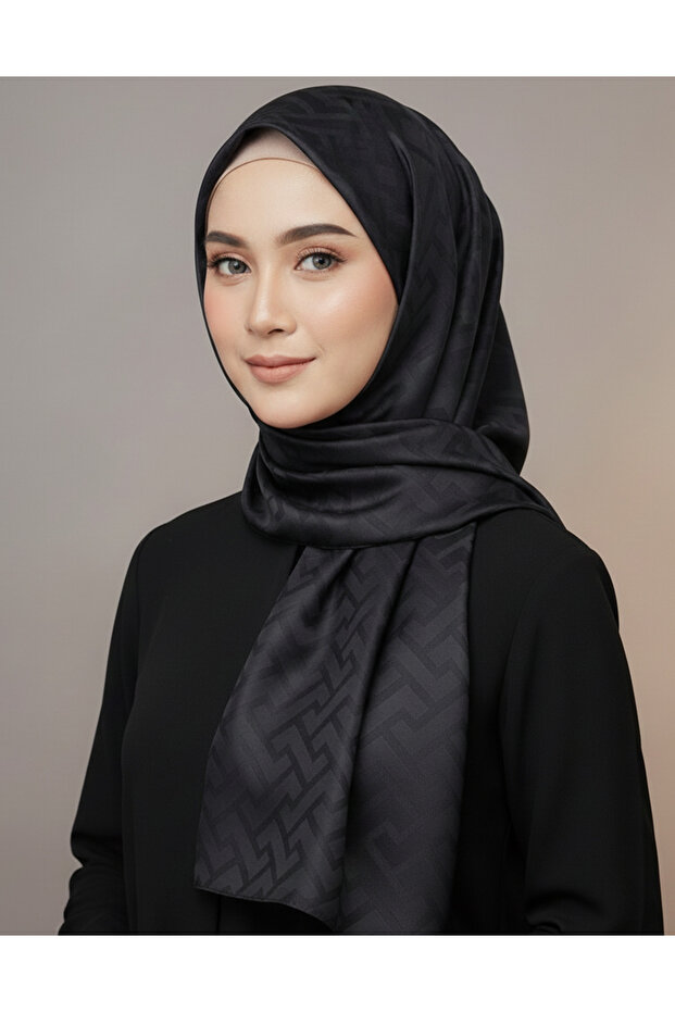 Jacquard Cotton Silky Shawl