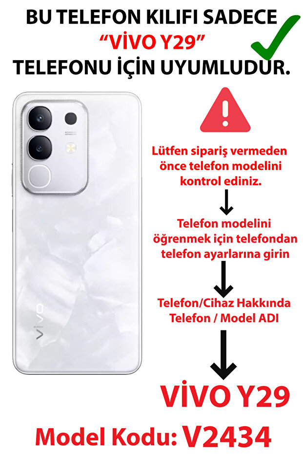 حافظة سيليكون مطبوع متوافقة مع هاتف Vivo Y29 بنمط فيونكة وردية ناعمة - 2