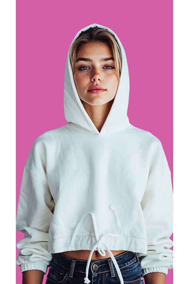 Basic Crop Sweatshirt - 2