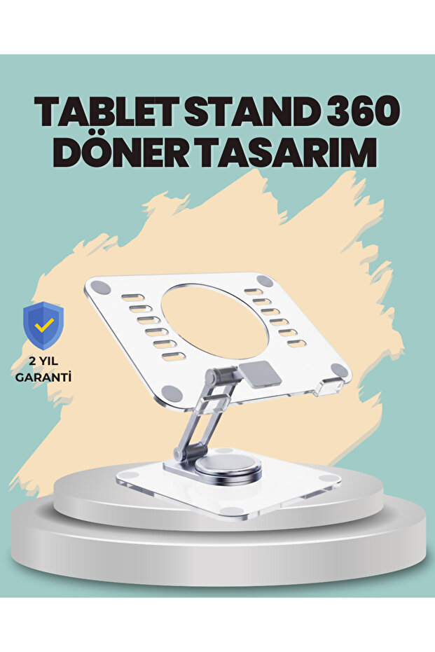 Dual-Axis Adjustable Tablet Support Stand - 1