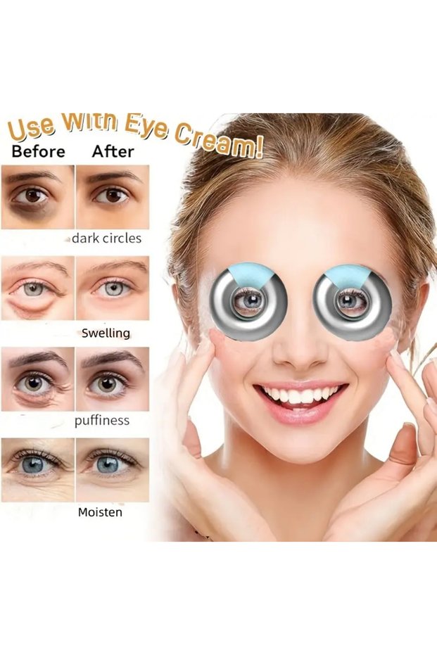 Eye Massager Cooler Against Puffiness, Bruising and Under-Eye Bags Eye Contour 1 Pair
