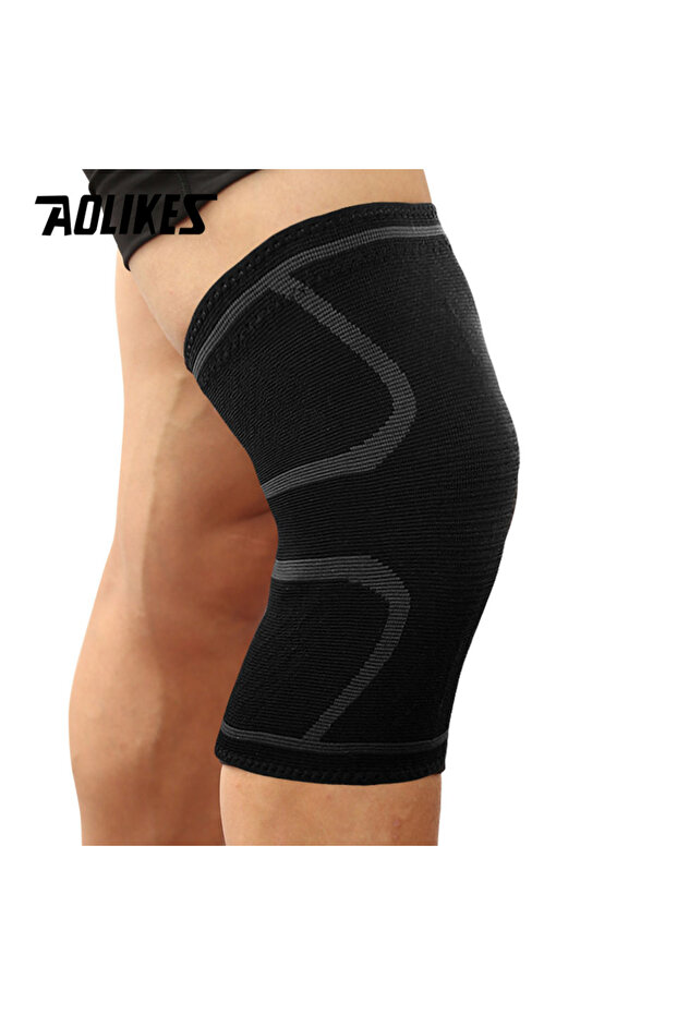 XXL Black with Grey 1PCS Compression Knee Brace for Women Running Knee Pain, Knee Support Co