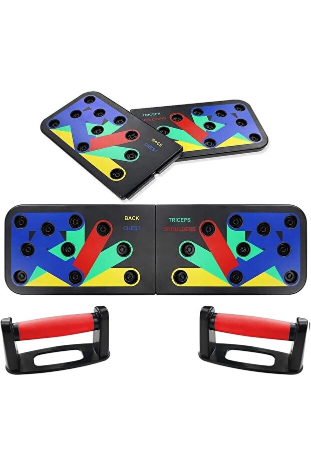 YU WELL Push Up Board - 9 in 1 Multi-function Push Up Stand, Portable Home Gym for Men and Women, St
